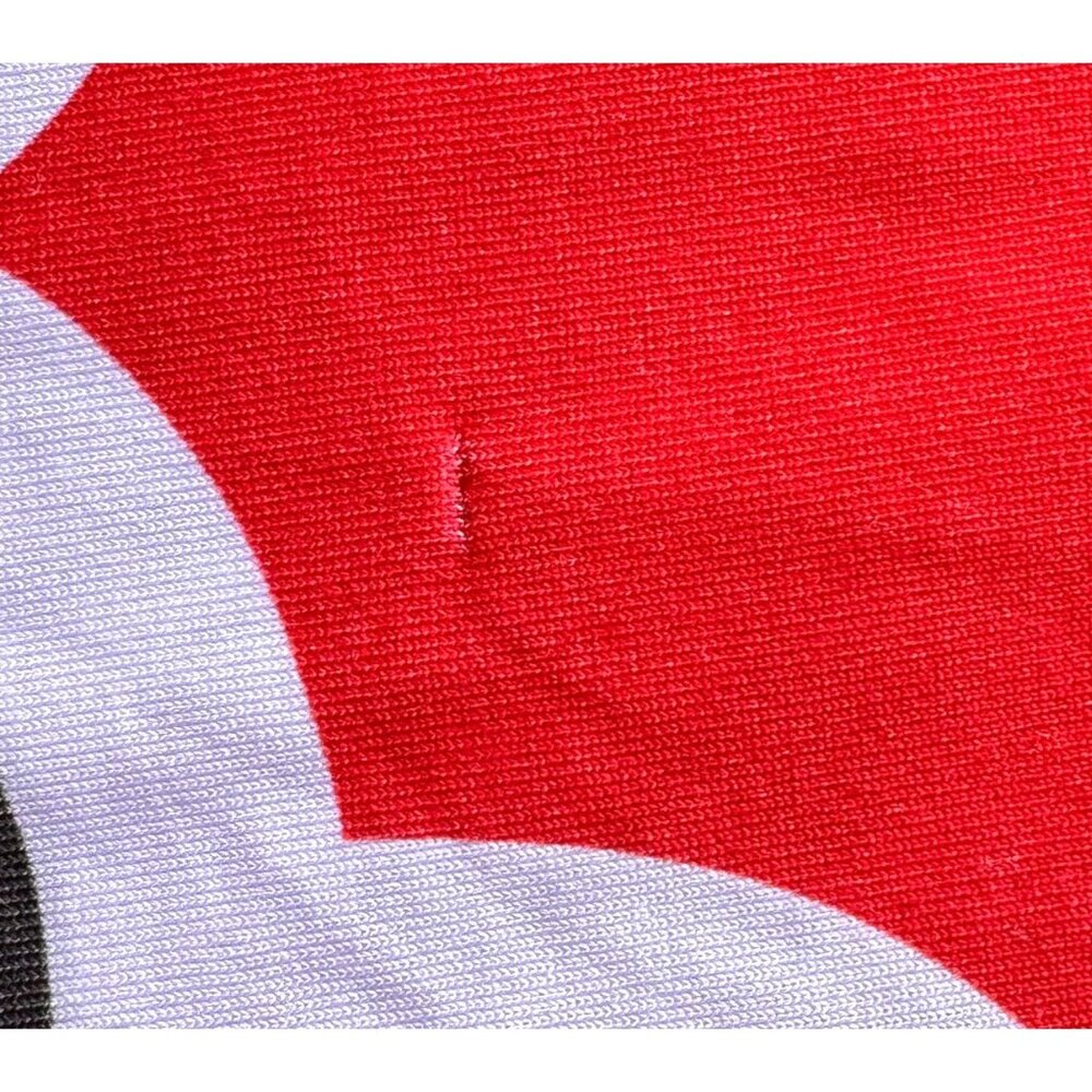 Polly Wolly Doodle Pants XL Red Black White Wide Legs Elastic Stretch Hi… - Picture 12 of 12